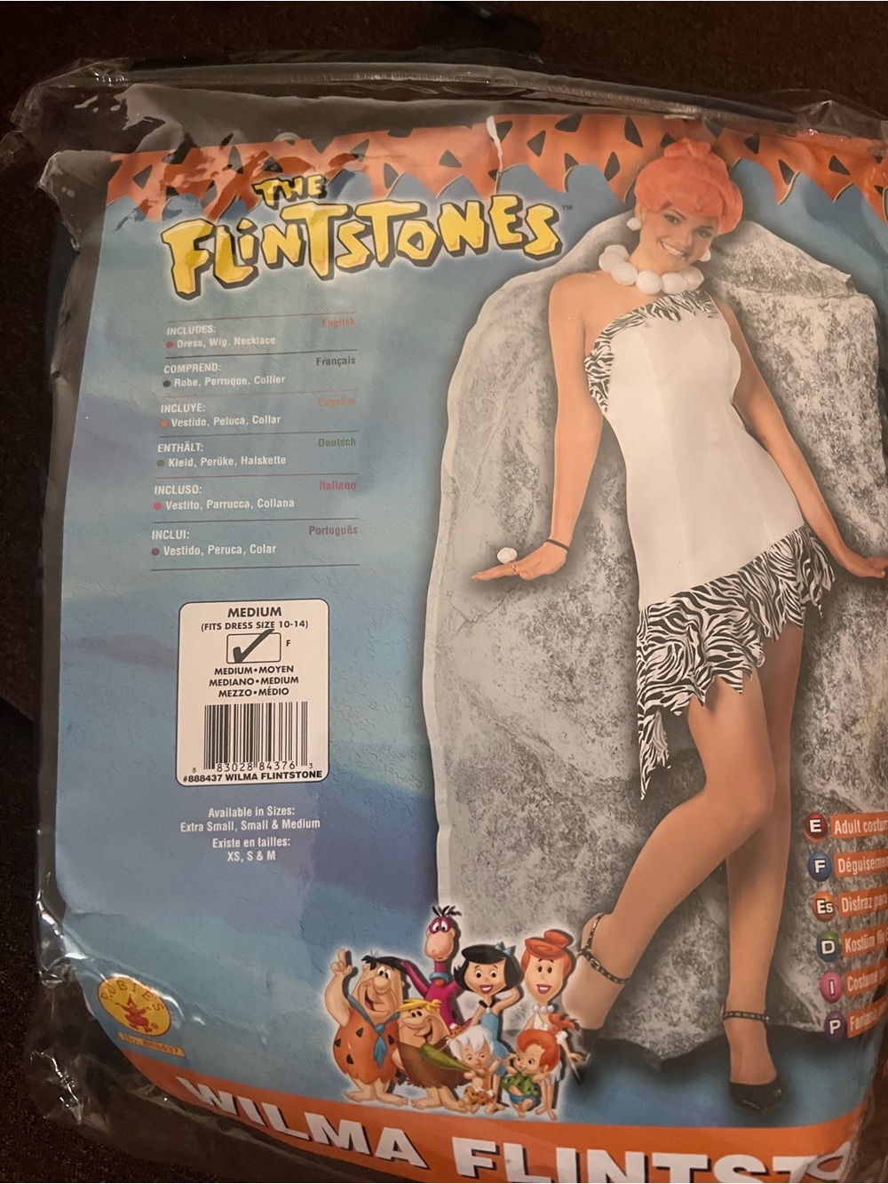 Wilma Costume in White and Orange - Womens M